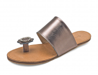 Women Sandals LS-17 Pewter Leather